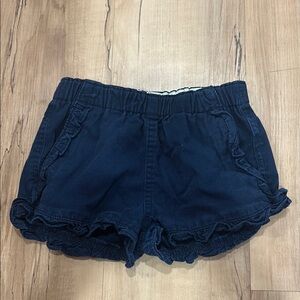 Crew cuts Navy Ruffle Hem Shorts